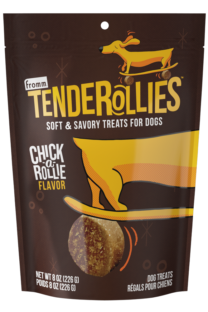 Fromm Tenderollies Chick-a-Rollie Dog Treat 8oz-Four Muddy Paws