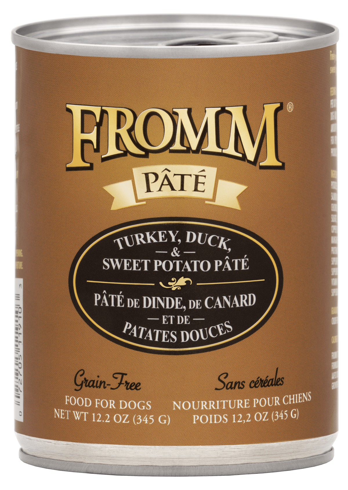 Fromm Turkey, Duck & Sweet Potato Pate Can 12.2oz-Four Muddy Paws