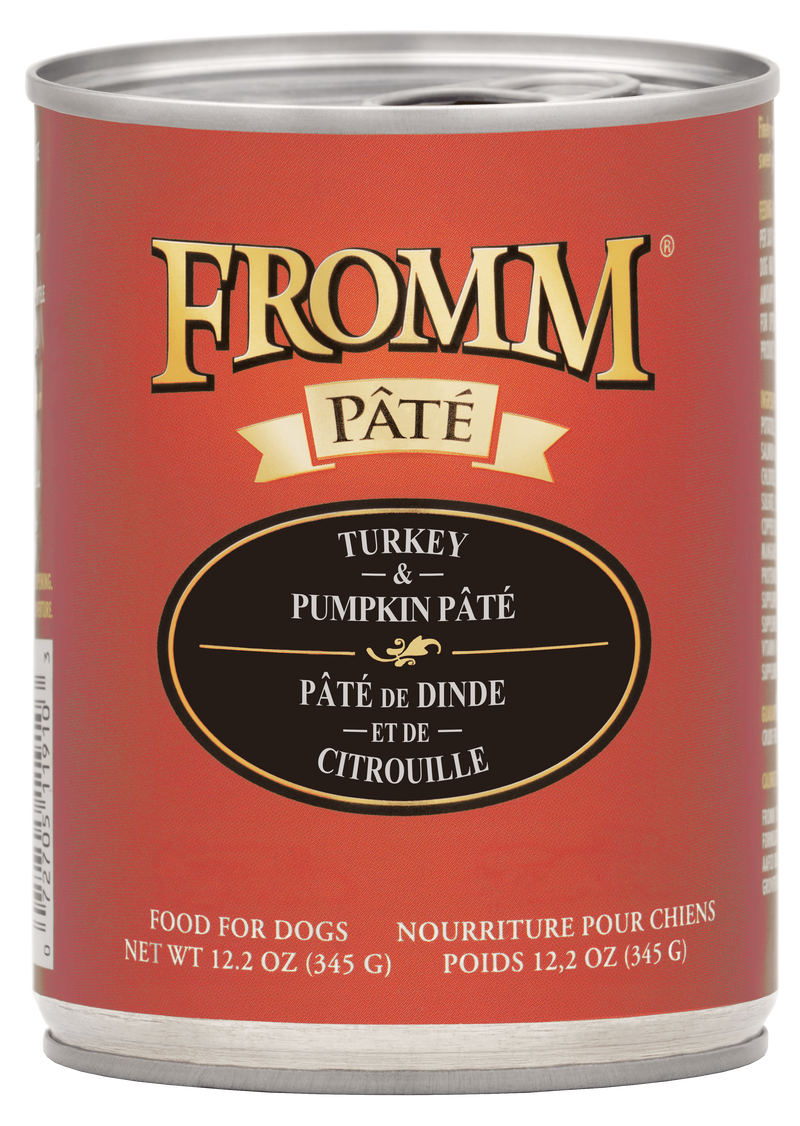 Fromm Turkey & Pumpkin Pate Can 12.2oz-Four Muddy Paws