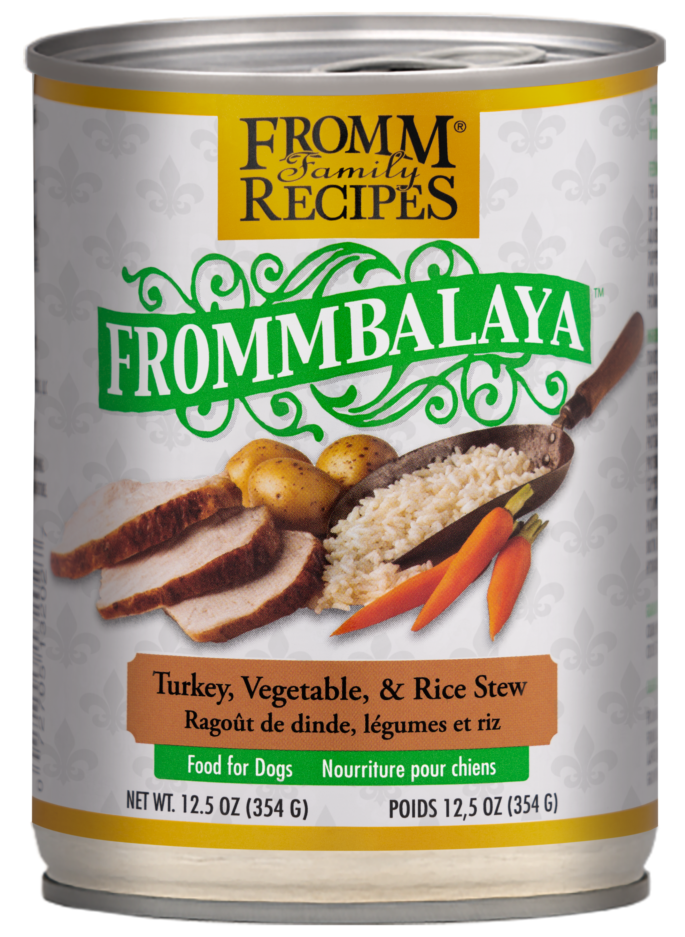 Frommbalaya Dog Food Cans Turkey, Vegetable and Rice 12.5oz-Four Muddy Paws