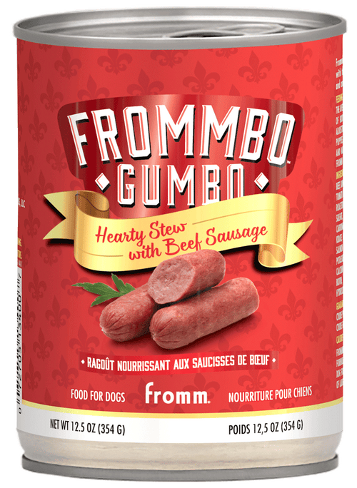 Frommbo Beef Stew Can Dog Food 12.5oz-Four Muddy Paws