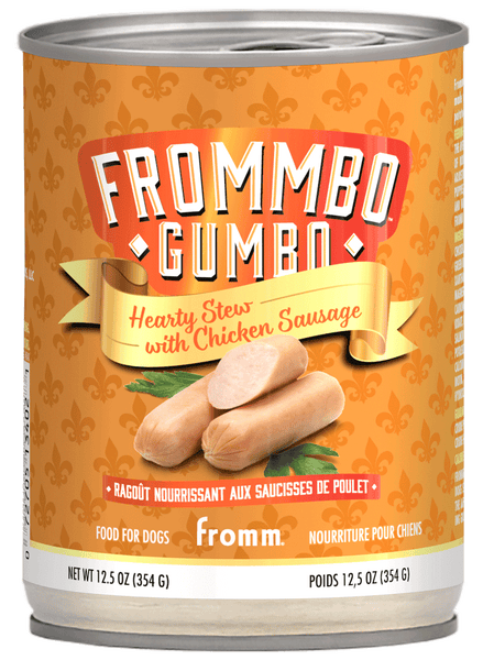 Frommbo Chicken Grain Free Stew Can Dog Food 12.5oz-Four Muddy Paws