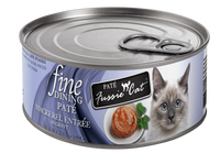 Fussie Cat Fine Dining Pate Mackerel Can 2.82oz-Four Muddy Paws
