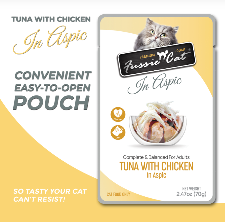 Fussie Cat Premium Tuna & Chicken Pouch 2.47oz-Four Muddy Paws