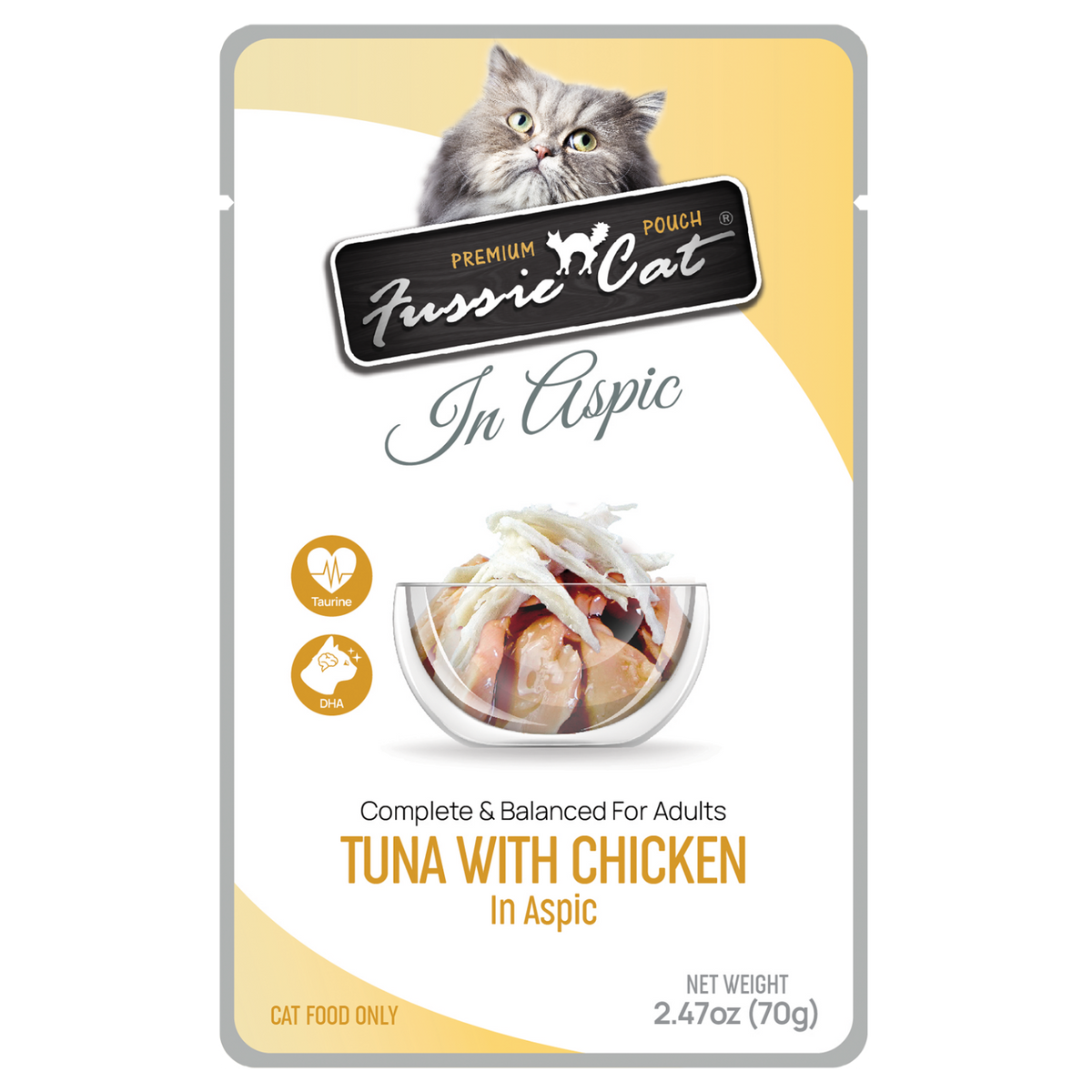 Fussie Cat Premium Tuna & Chicken Pouch 2.47oz-Four Muddy Paws