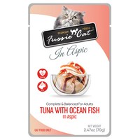Fussie Cat Premium Tuna & Oceanfish Pouch 2.47oz-Four Muddy Paws