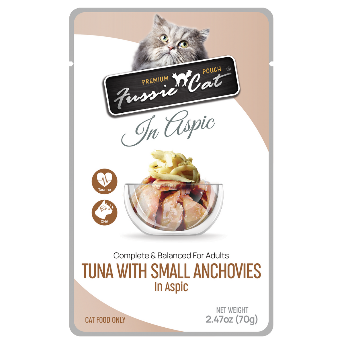 Fussie Cat Premium Tuna & Small Anchovies Pouch 2.47oz-Four Muddy Paws