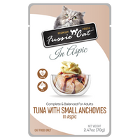 Fussie Cat Premium Tuna & Small Anchovies Pouch 2.47oz-Four Muddy Paws