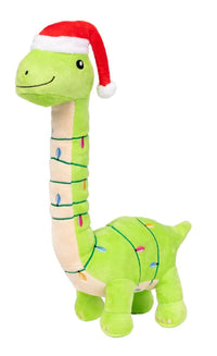 FuzzYard Lit-a-Saurus Plush Dog Toy-Four Muddy Paws