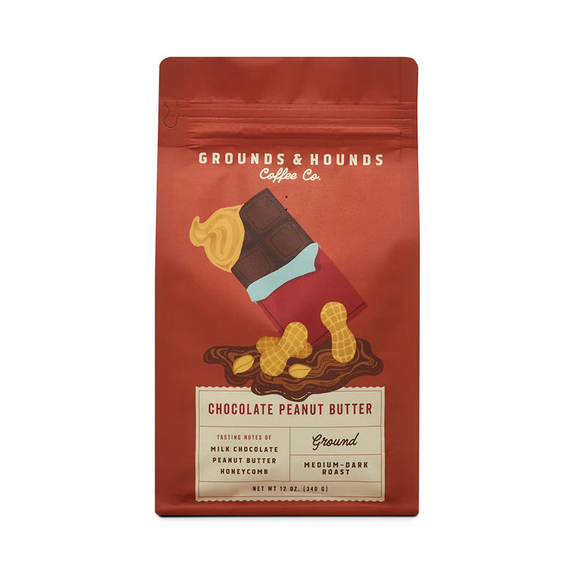 G & H Chocolate Peanut Butter Ground Coffee 12oz-Four Muddy Paws