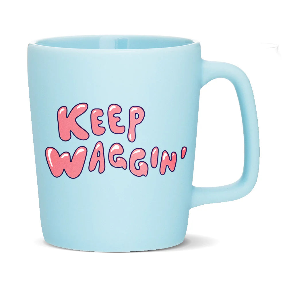 G & H Keep Waggin' Mug 14oz-Four Muddy Paws