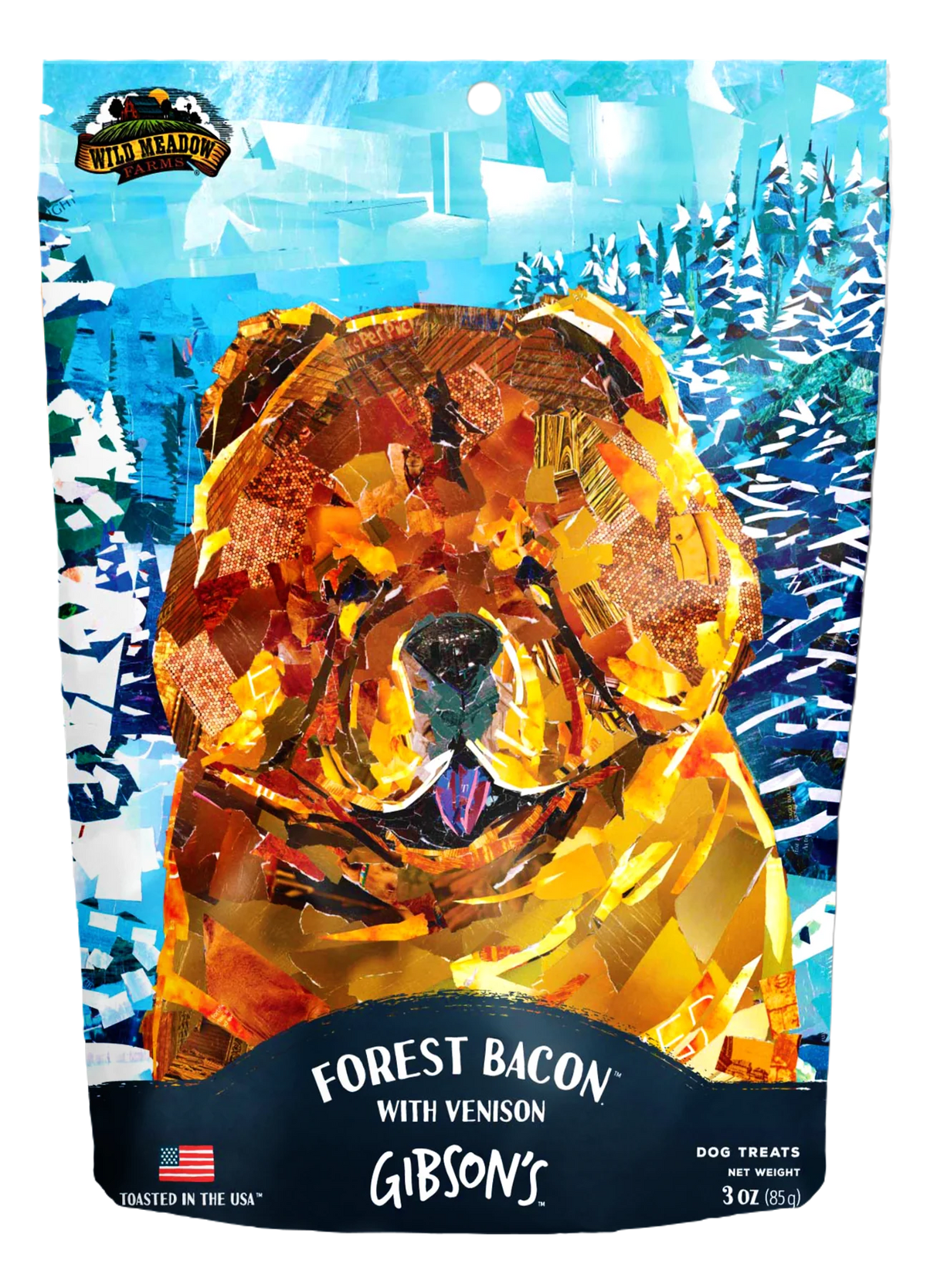 Gibsons Forest Bacon w/ Venison Treats 3oz-Four Muddy Paws