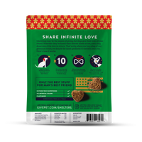 Give Pet Gingerbone House Soft Dog Treat 6oz-Four Muddy Paws