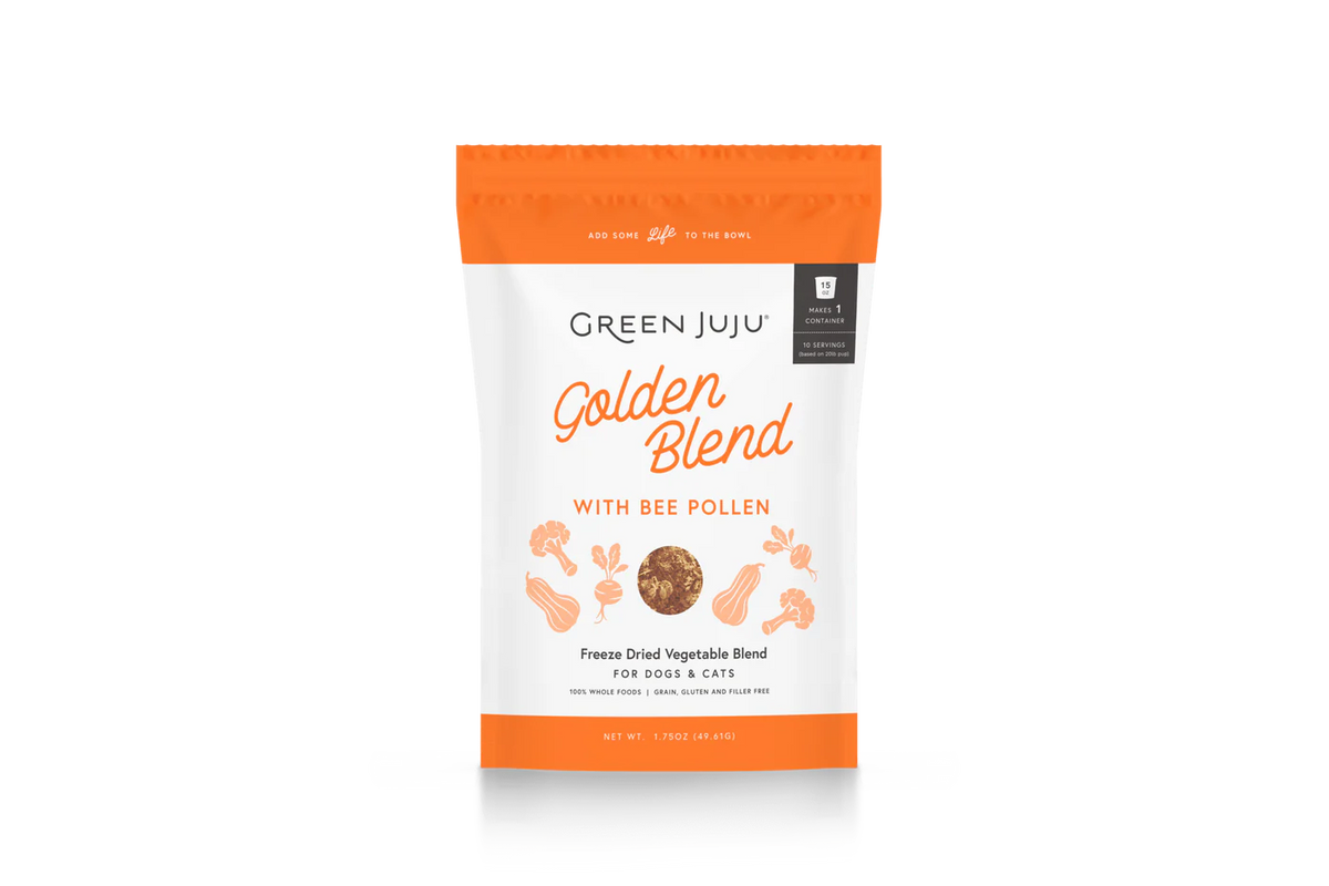 Green Juju Dog Freeze Dried Golden Blend Supplement 1.75oz-Four Muddy Paws