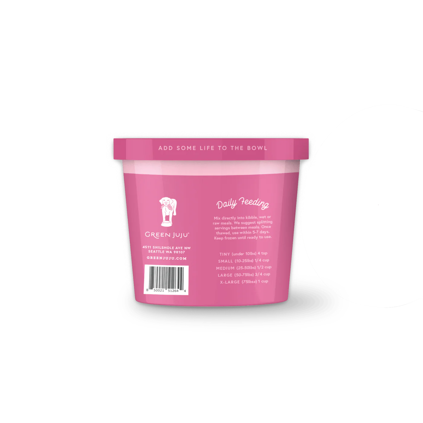 Green Juju Frozen Vitality Blend 15oz-Four Muddy Paws