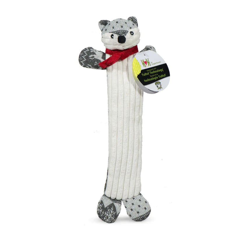 Hugglehounds Long and Lovelie Festive Frankie Fox Toy-Four Muddy Paws