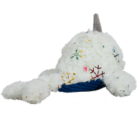 Hugglehounds Nellie Narwhal Knottie Toy S-Four Muddy Paws