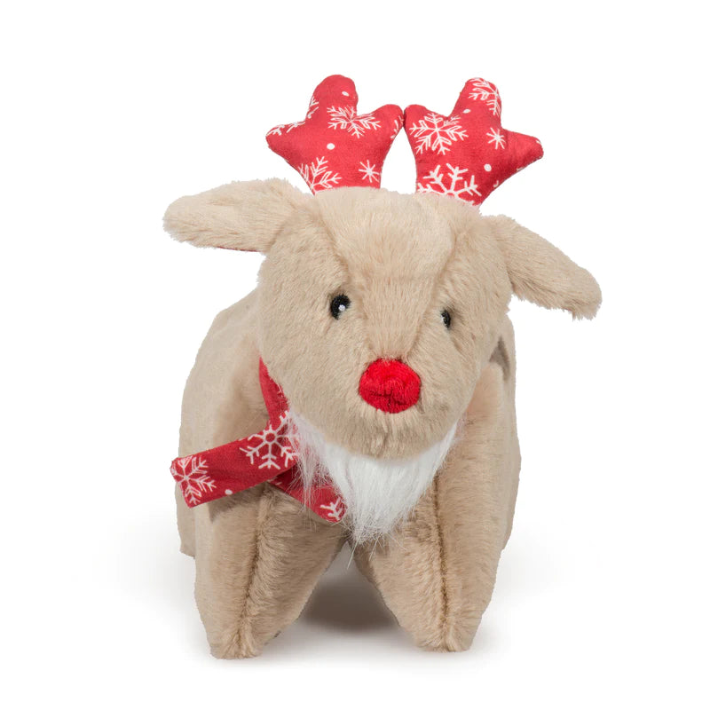 Hugglehounds Squooshie Rudy Reindeer Toy S-Four Muddy Paws