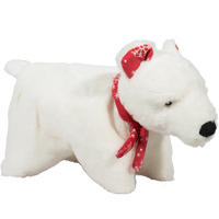 Hugglehounds Squooshie Snowy Polar Bear Toy S-Four Muddy Paws