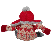 Hugglehounds Trapper Hat Santa Gnome Knottie Toy L-Four Muddy Paws