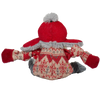 Hugglehounds Trapper Hat Santa Gnome Knottie Toy S-Four Muddy Paws