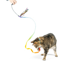 Huxley & Kent Dance & Lure Rainbow Cat Wand-Four Muddy Paws