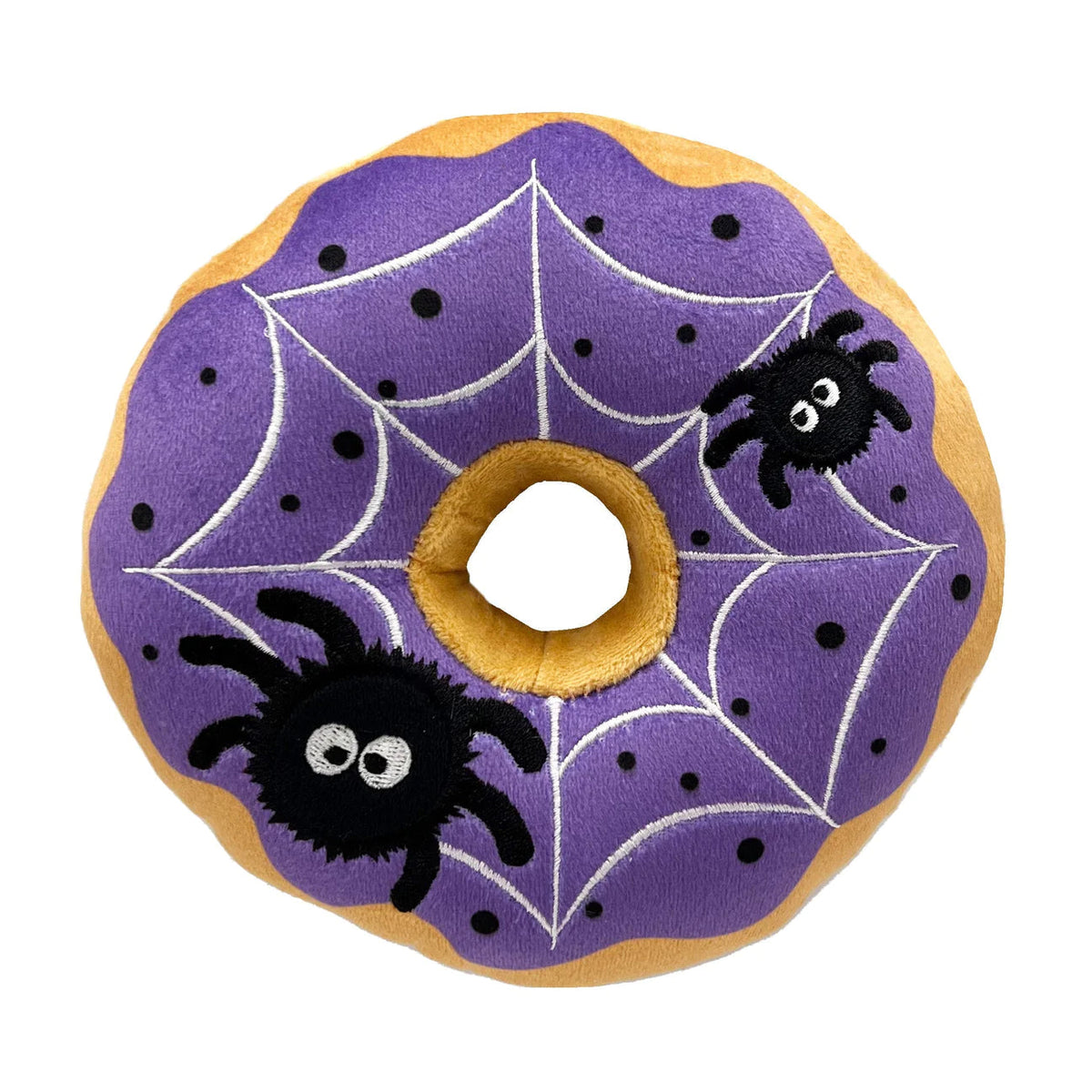 Huxley & Kent Power Plush Spiderweb Donut Dog Toy-Four Muddy Paws