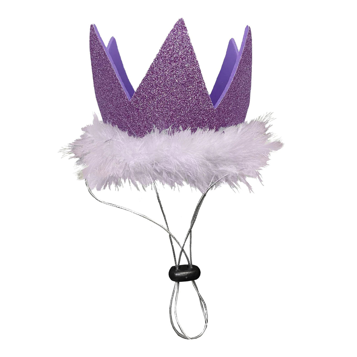 Huxley and Kent Party Crown Purple Large-Four Muddy Paws