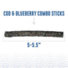 Icelandic Cod & Blueberry Combo Stick Dog Treats 2oz-Four Muddy Paws