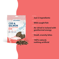 Icelandic Cod & Salmon Combo Bites Cat Treats 1.7oz-Four Muddy Paws