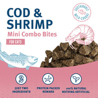 Icelandic Cod & Shrimp Combo Bites Cat Treats 1.7oz-Four Muddy Paws