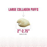 Icelandic Dog Collagen Puffs Bites w/ Marrow 2.5oz-Four Muddy Paws