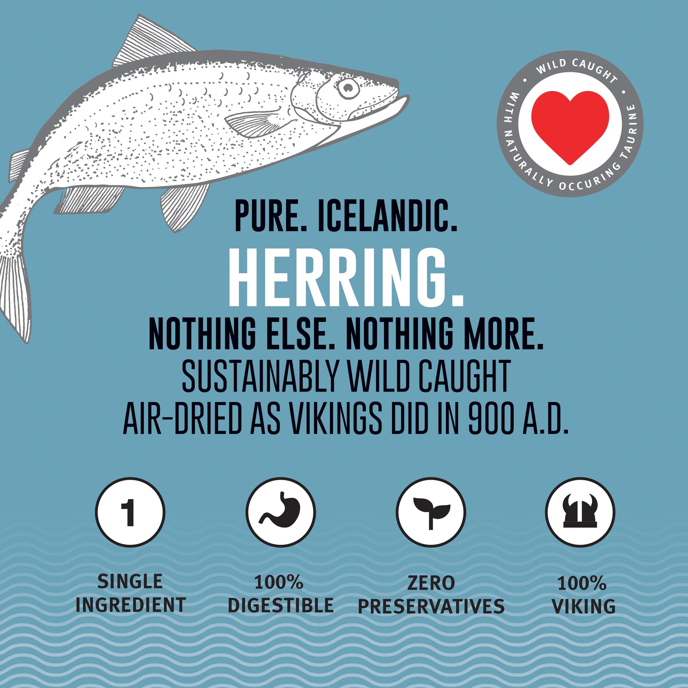 Icelandic Herring Whole Fish Cat Treats 1.5oz-Four Muddy Paws