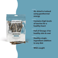 Icelandic Herring Whole Fish Cat Treats 1.5oz-Four Muddy Paws