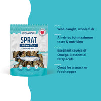 Icelandic Whole Sprat Dog Treats 2oz-Four Muddy Paws