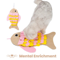 Injoya Fish Cat Snuffle Mat-Four Muddy Paws