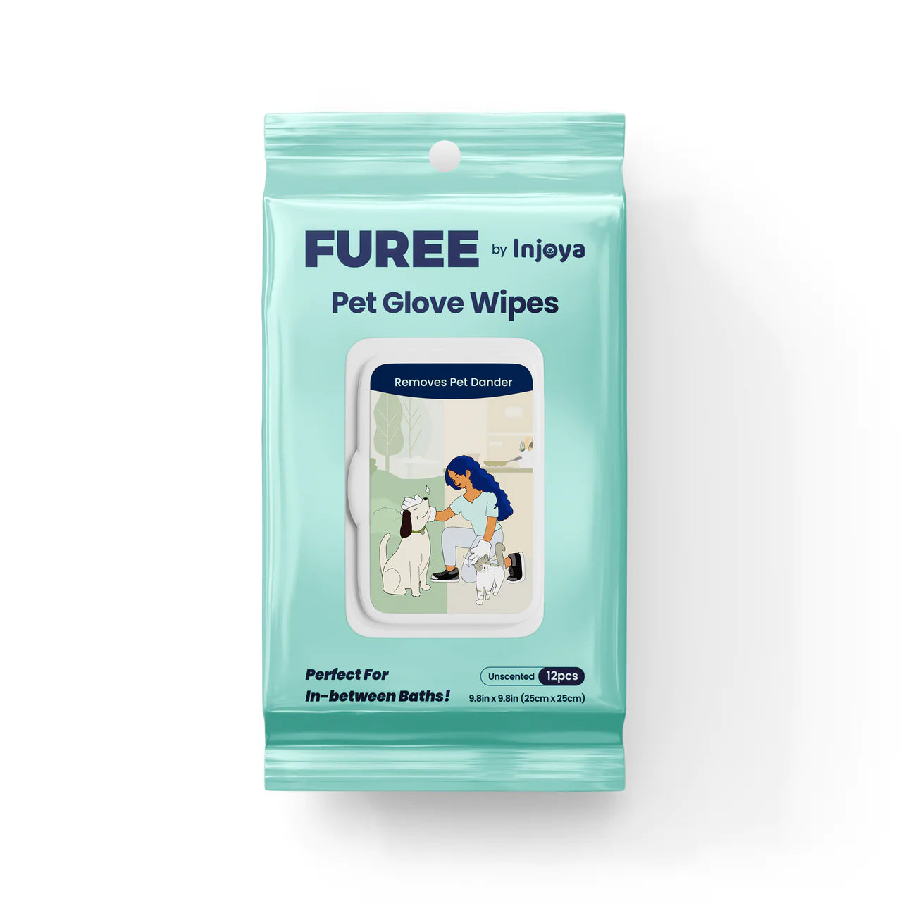 Injoya Pet Glove Wipes 12 pack-Four Muddy Paws