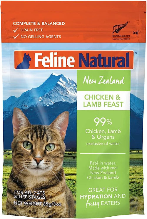 K9 Naturals Cat Grain Free Lamb & Chicken Pouch 3oz-Four Muddy Paws
