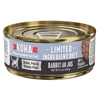 Koha Cat Limited Ingredient Rabbit Au Jus 5.5 oz-Four Muddy Paws