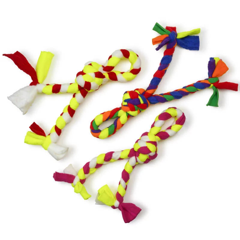Knots of Fun Fleece Rope Tug Toy-Four Muddy Paws