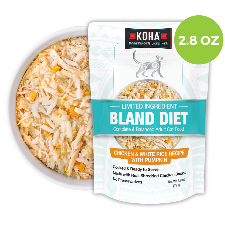 Koha Cat Bland Diet Chicken & White Rice 2.8oz-Four Muddy Paws