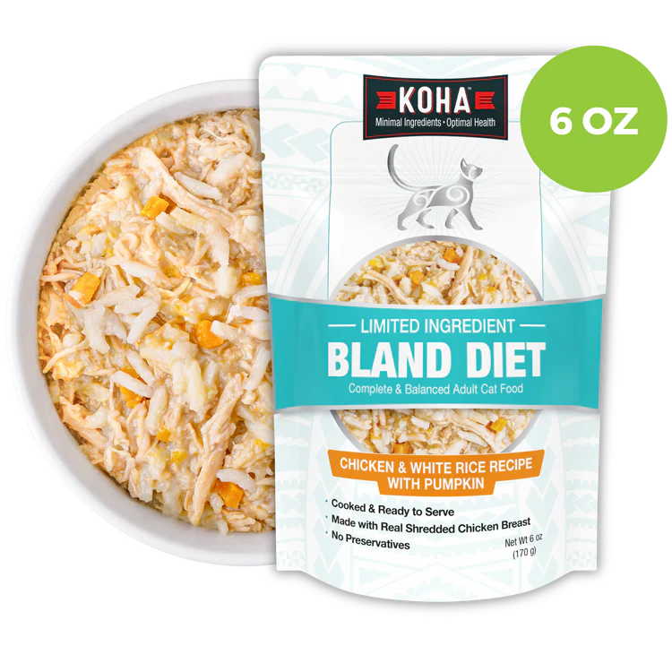 Koha Cat Bland Diet Chicken & White Rice 6oz-Four Muddy Paws