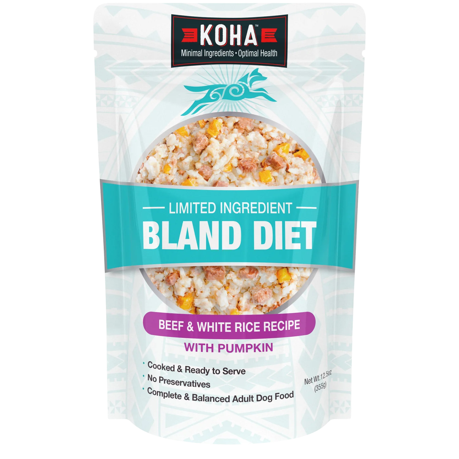 Koha Dog Bland Diet Beef & White Rice 12.5oz-Four Muddy Paws