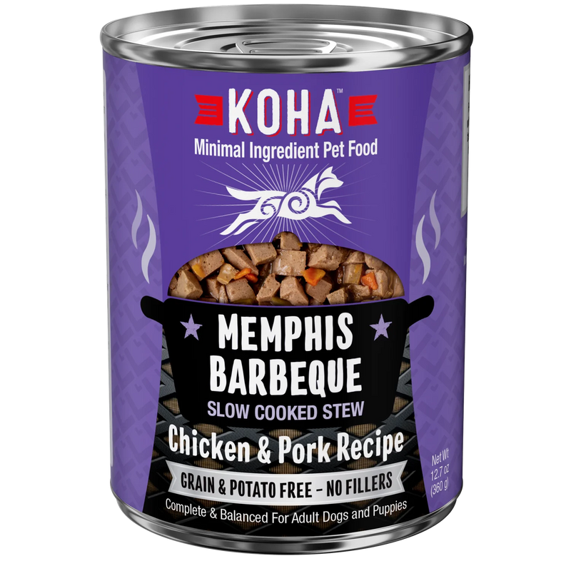 Koha Dog Memphis BBQ Slow Cooked Stew 12.7oz-Four Muddy Paws