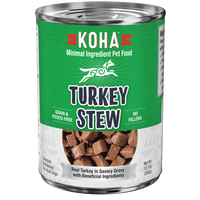 Koha Dog Minimal Ingredient Turkey Stew 12.7oz-Four Muddy Paws