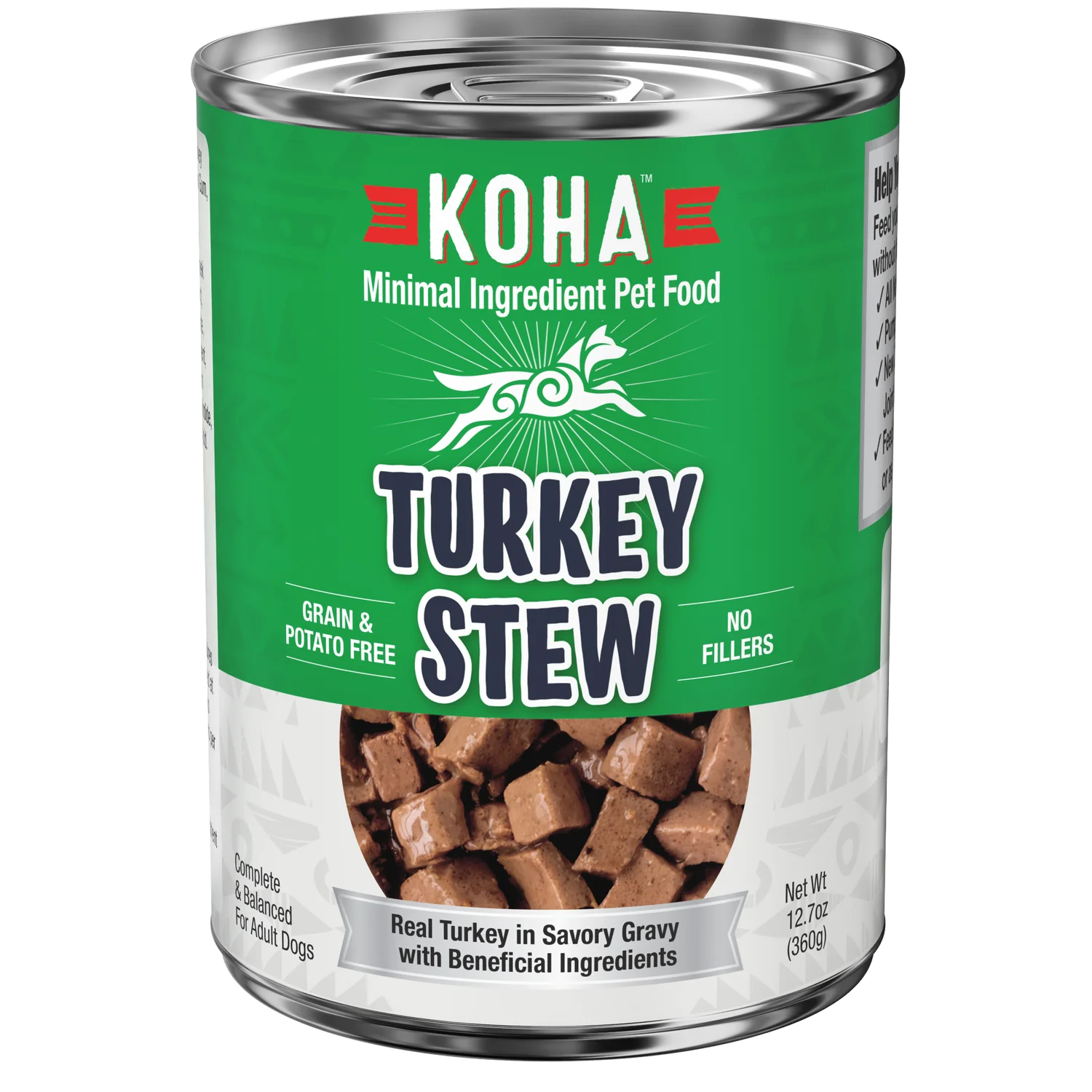 Koha Dog Minimal Ingredient Turkey Stew 12.7oz-Four Muddy Paws