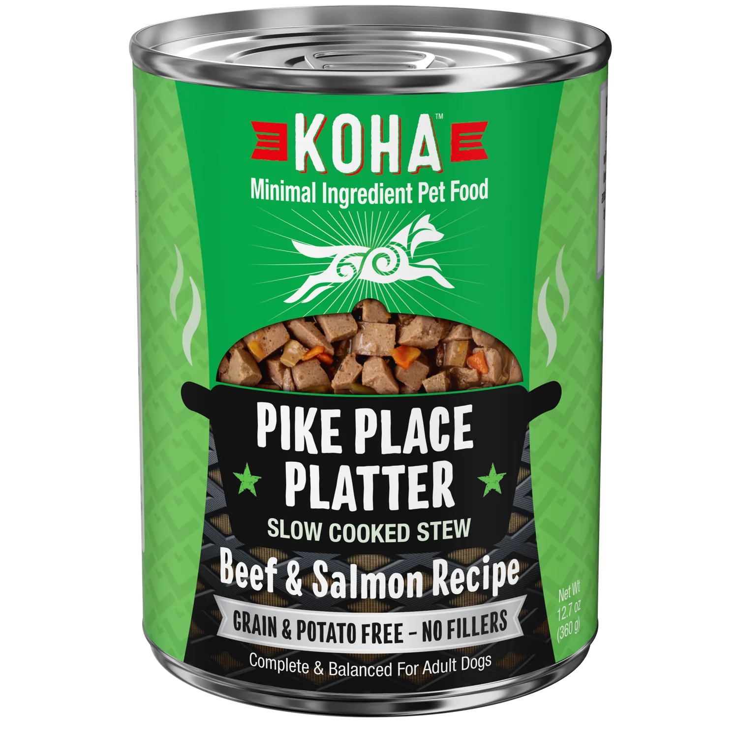 Koha Dog Pike Place Platter Slow Cooked Stew 12.7oz-Four Muddy Paws