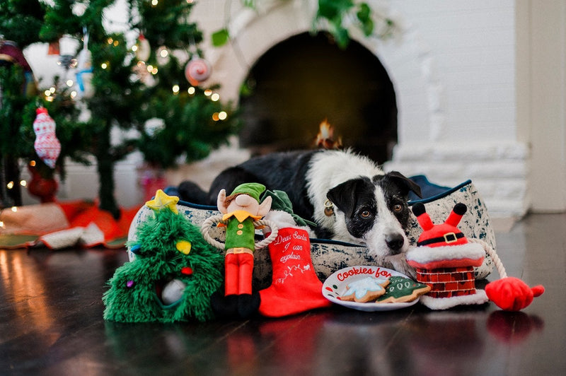 Merry Woofmas Good Dog Stocking Dog Toy-Four Muddy Paws