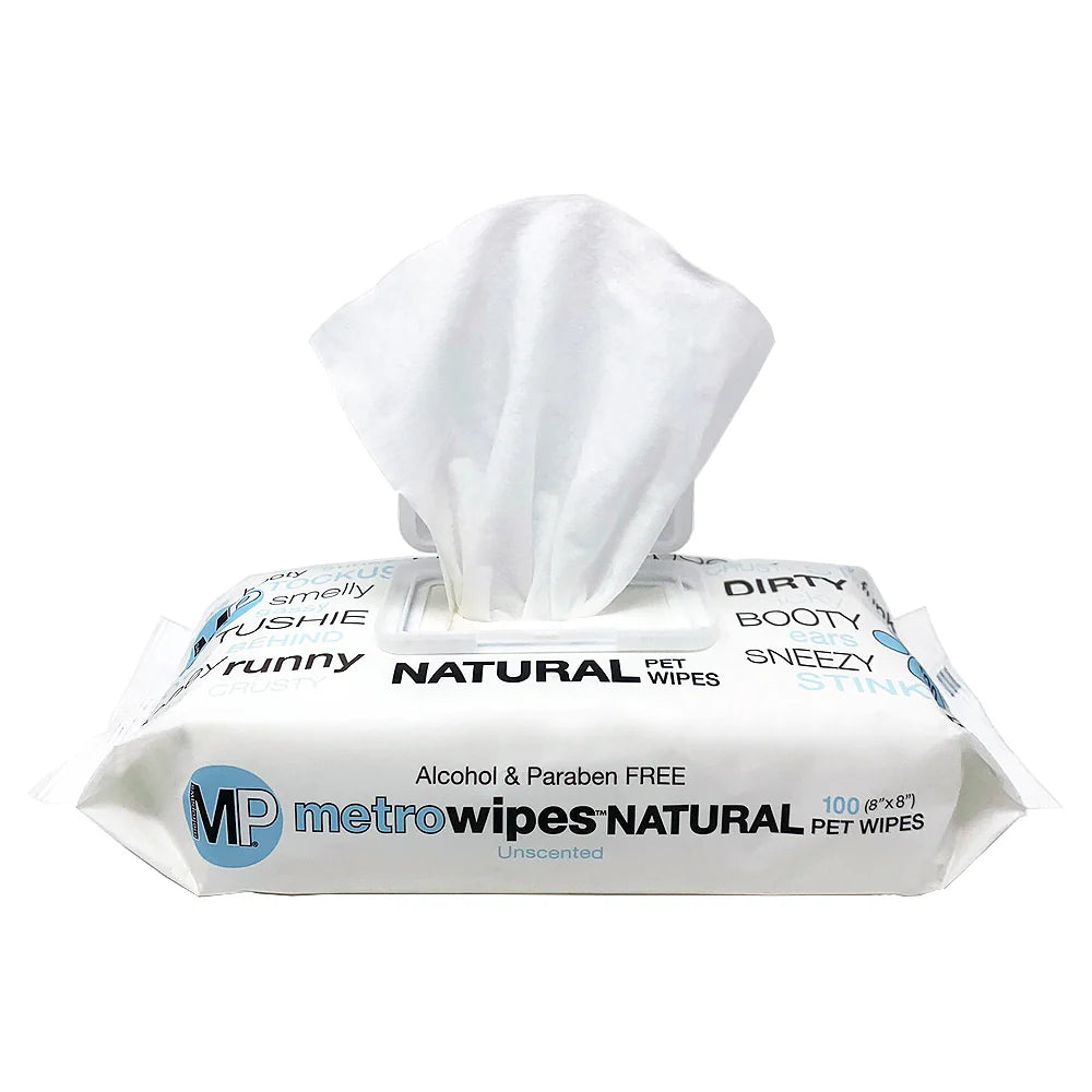 Metro Paws Wipes Natural 25ct-Four Muddy Paws