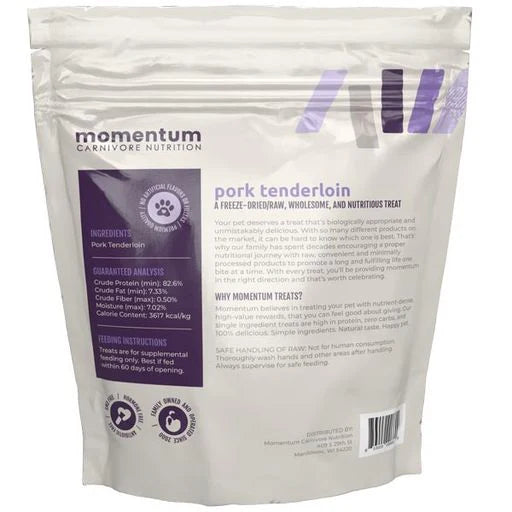 Momentum Pork Tenderloin Dog Treat-Four Muddy Paws